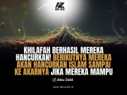 KHILAFAH BERHASIL MEREKA HANCURKAN! BERIKUTNYA MEREKA AKAN HANCURKAN ISLAM SAMPAI KE AKARNYA JIKA MEREKA MAMPU